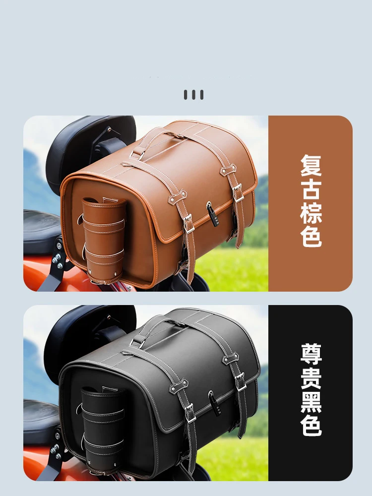 Motorcycle Universal Large Capacity Waterproof Bags Side Tool Bag Rear Travel Luggage Seat Bag For Harley Honda Yamaha Kawasaki