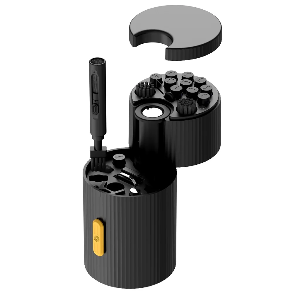 QM33 Magnetic Rotating 33 in 1 Cleaning Kit Tool Set for Phone Camera Keyboard Multifunctional Dual Layer Spin Main Body