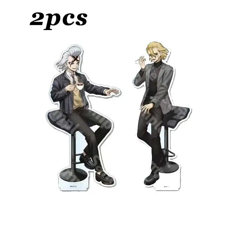 Periféricos de Anime DR.STONES Xeno Houston Wingfield estatuilla soporte acrílico colección Stanley Snyder placa de pie juguetes regalos