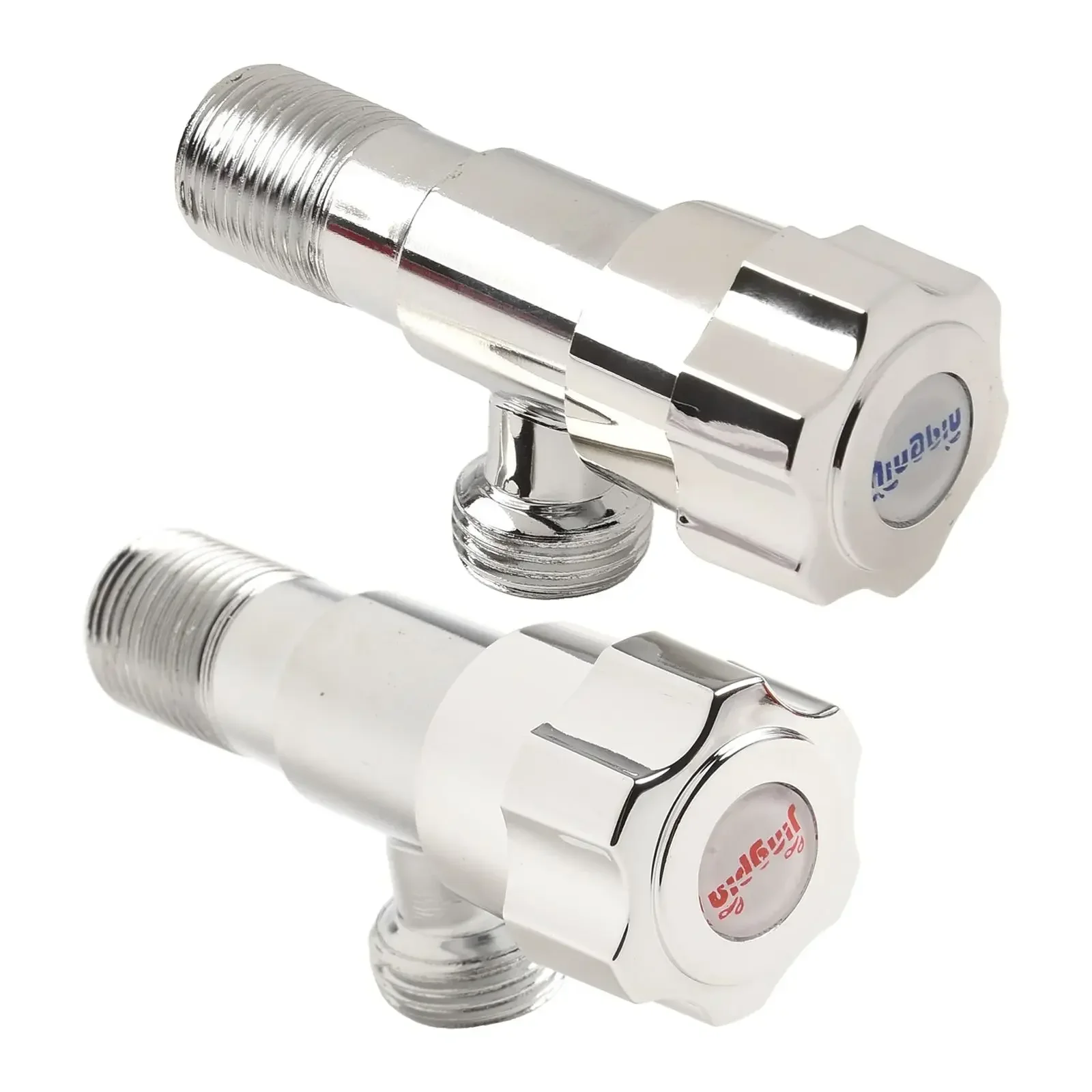 Hot And Cold Valve Alloy Water Inlet Valve Wall-mounted Installation Thickened Alloy Material 1/2" Water Inlet 1/2" Water Outlet