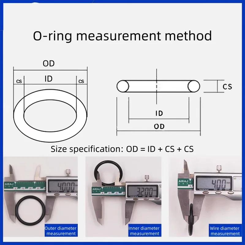O Ring CS 1.0 1.5 to 4.0mm Sealing Washer Nitrile Rubber O-ring Faucet Plumbing Gaskets Oil Resistant High Temperature Oring Kit