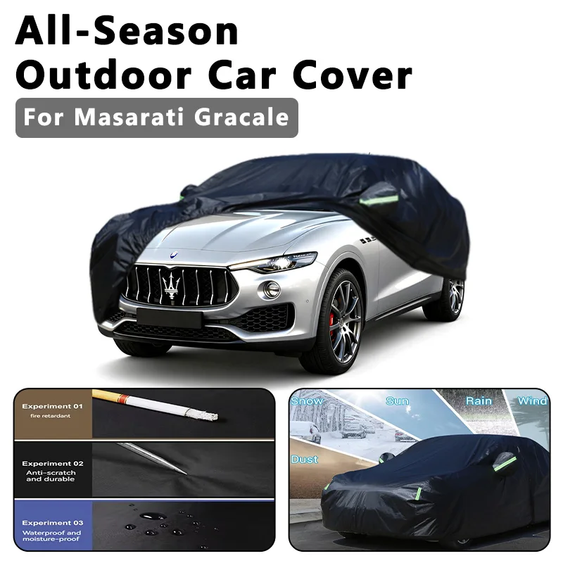 

All-Season Car Cover for Maserati Gracale - Outdoor Full Protection, Waterproof Dustproof Sunproof Auto Exterior Accessories