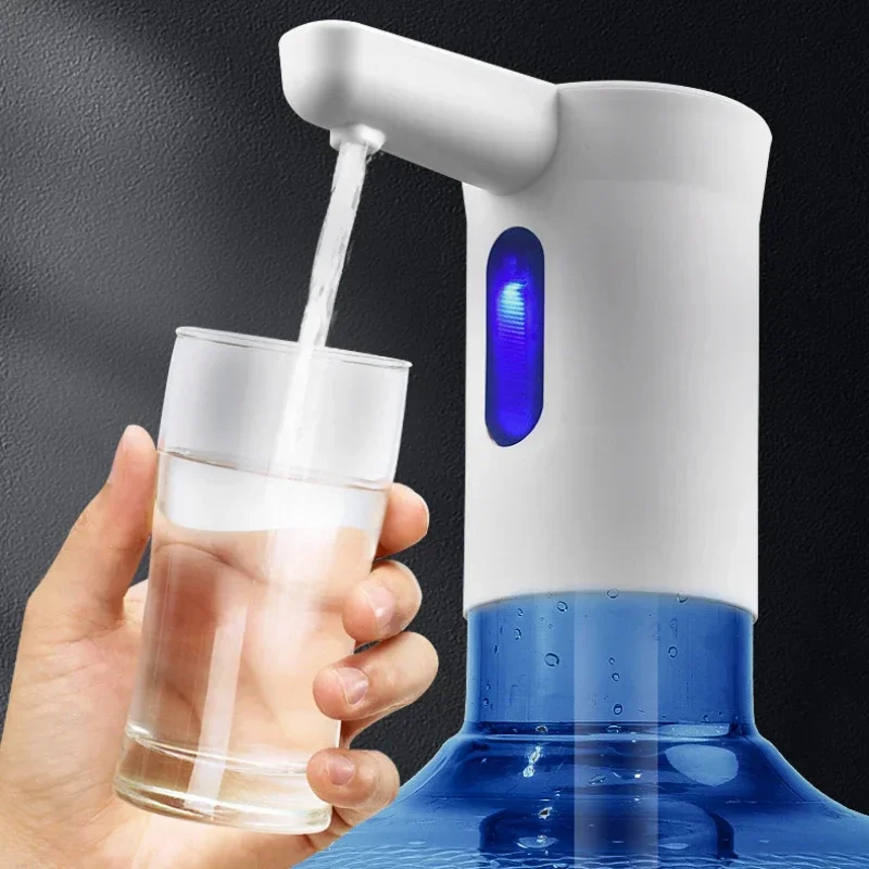 Портативный диспенсер для воды емкостью 5 галлонов с USB-зарядкой — автоматический электрический насос, подходящий для домашнего, офиса и наружного использования.