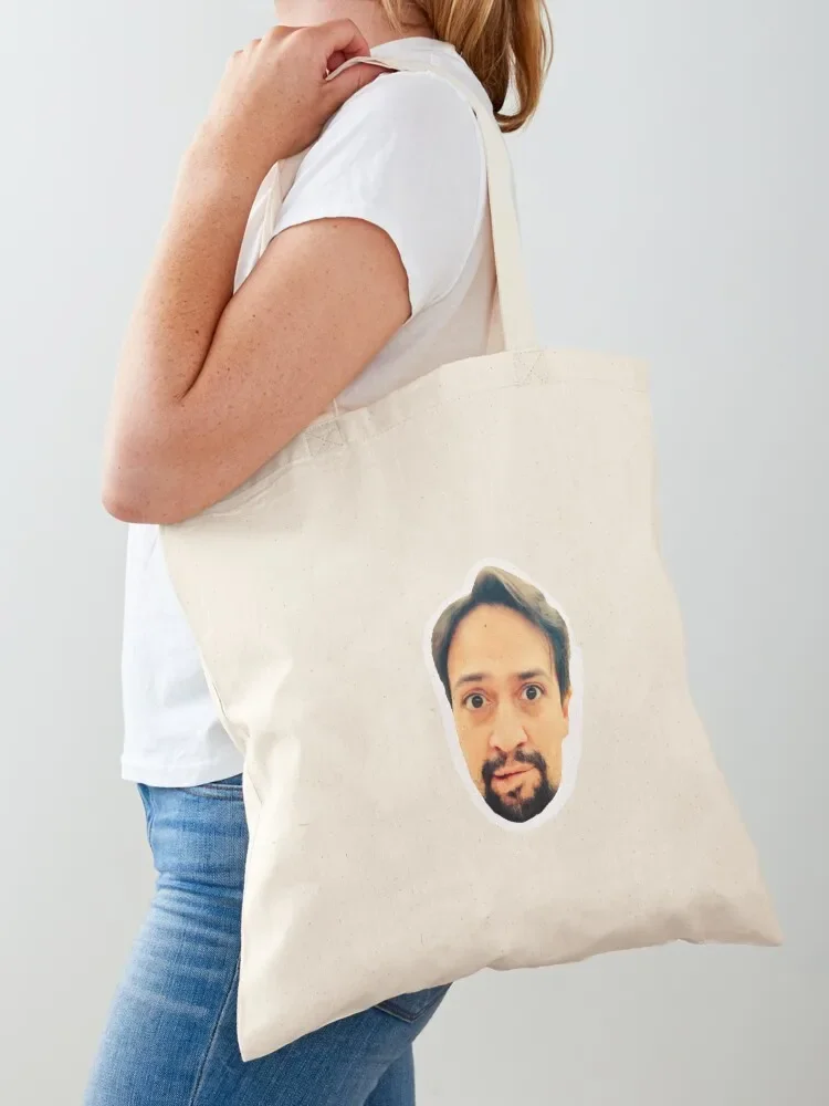 Lin-Manuel Miranda Face Tote Bag large size bags Cloth bags Tote Bag