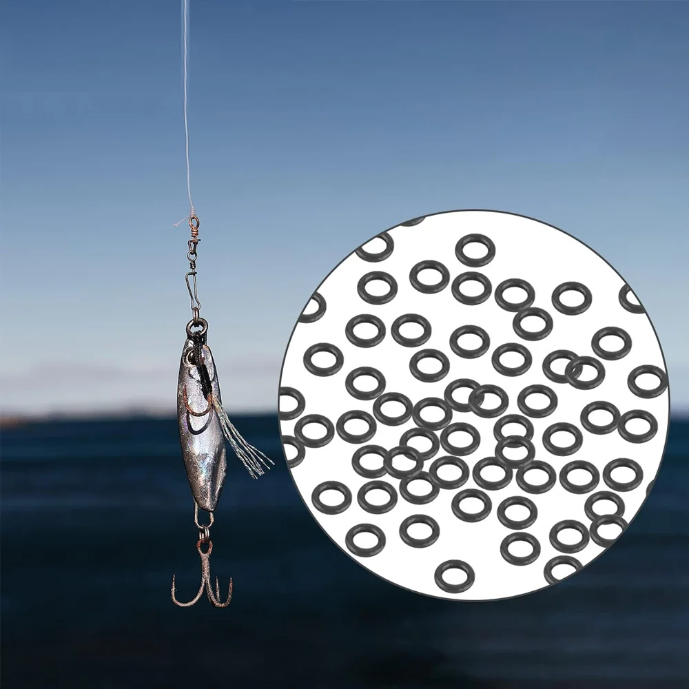 50 Uds aparejos de pesca 2mm/2,5mm anillo Tippet de pesca con mosca cambio rápido anillo de agua salada conector de aparejo de señuelo de pesca conector de cebo con mosca