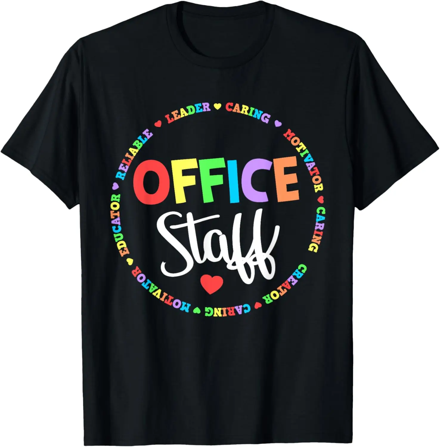 Cute School Secretary Admin Appreciation Front Office Staff T-Shirt