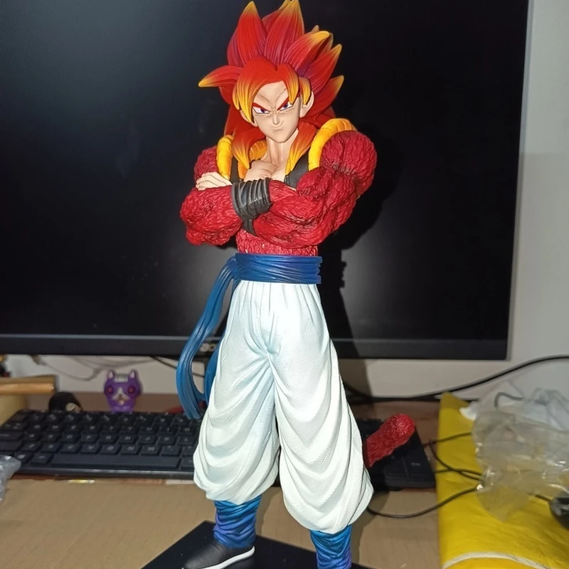 【En Stock】 33 cm Dragon Ball Ssj4 Gogeta Figure Super Saiyan 4 Gogeta Pvc figurines Jg Statue Collection modèle jouets cadeaux