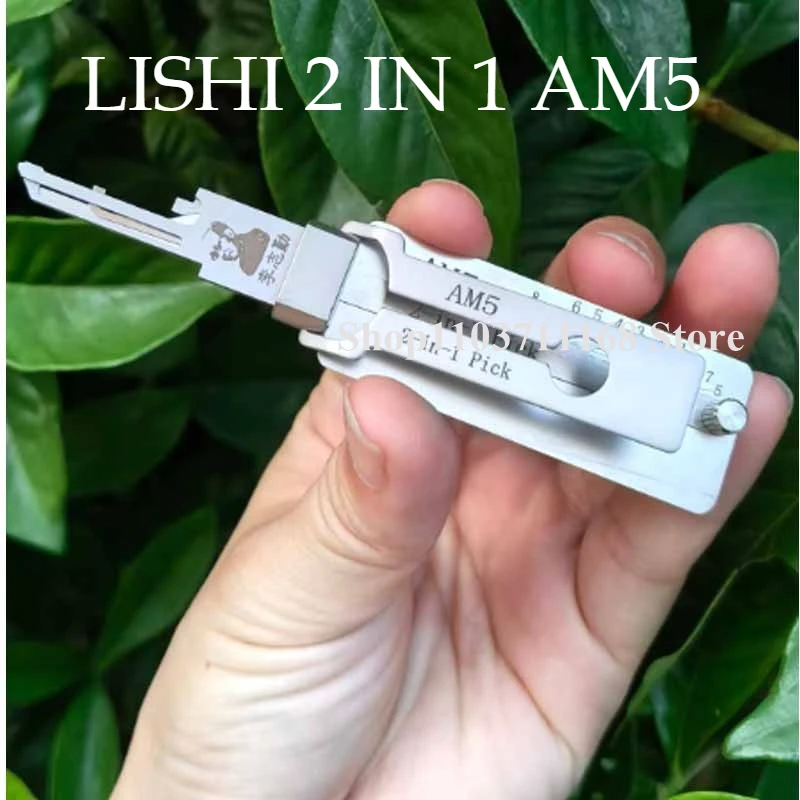 

1PCS Lishi 2-in-1 Picking Master Key Decoder Lockpick Master AM5 Lishi Locksmith Tools for Home Door Civil Lock Picks Aster