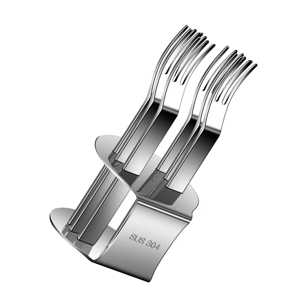 

304 Stainless Steel Fruit Forks Reusable Simple Dessert Fork Silver Kitchen Camping Picks Appetizer Sticks Portable Easy