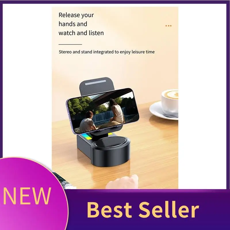 حامل هاتف HFES قابل للتعديل لحامل الهاتف المحمول القابل للطي للمكتب مع سطح مكتب خفيف RGB V5.0