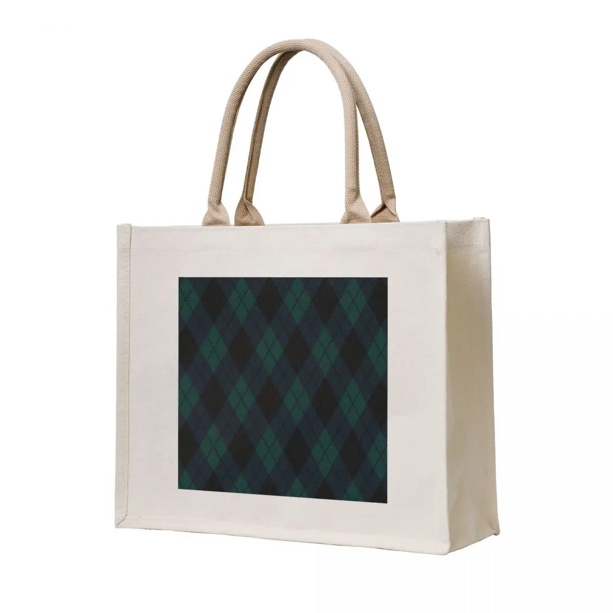 

Black Watch Tartan Check Design Tote Bag ecological bags Custom bag shopping bag custom tote