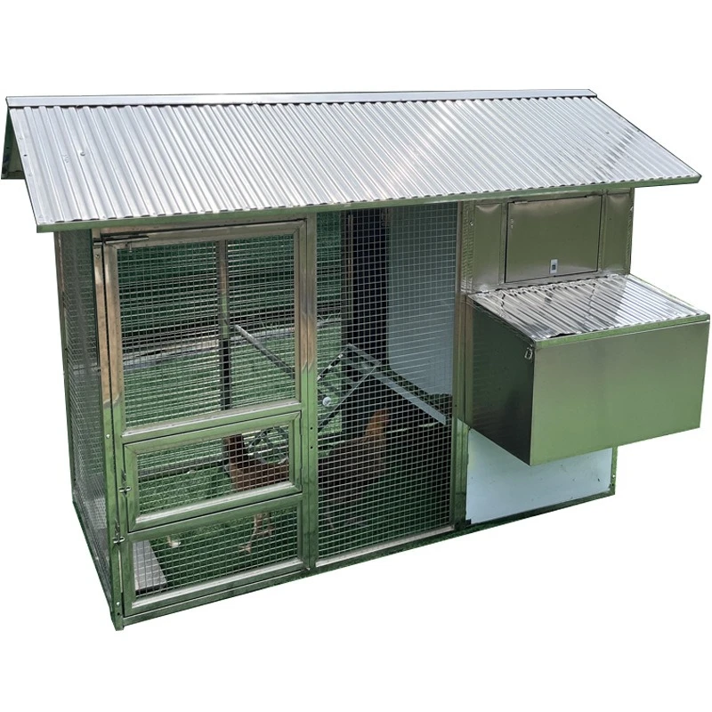 

Outdoor stainless steel chicken coop Large outdoor chicken coop Chicken coop Rainproof and weasel proof