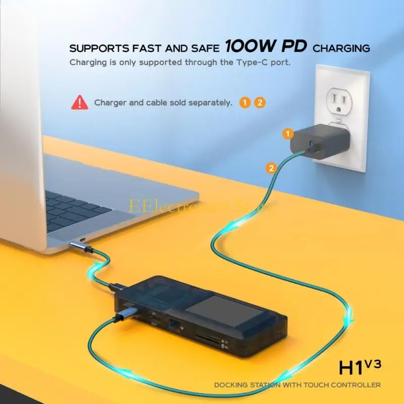 B03C Dense Laptop Expansion Center Including STANDARD TF Card Openings and Three USB Interfaces