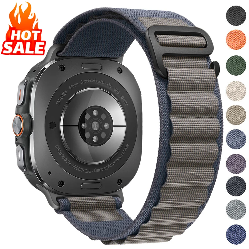 

Alpine Loop Strap For Samsung Galaxy Watch Ultra band 47mm Accessories Sport Nylon Bracelet correa Galaxy watch 7 ultra 47 mm
