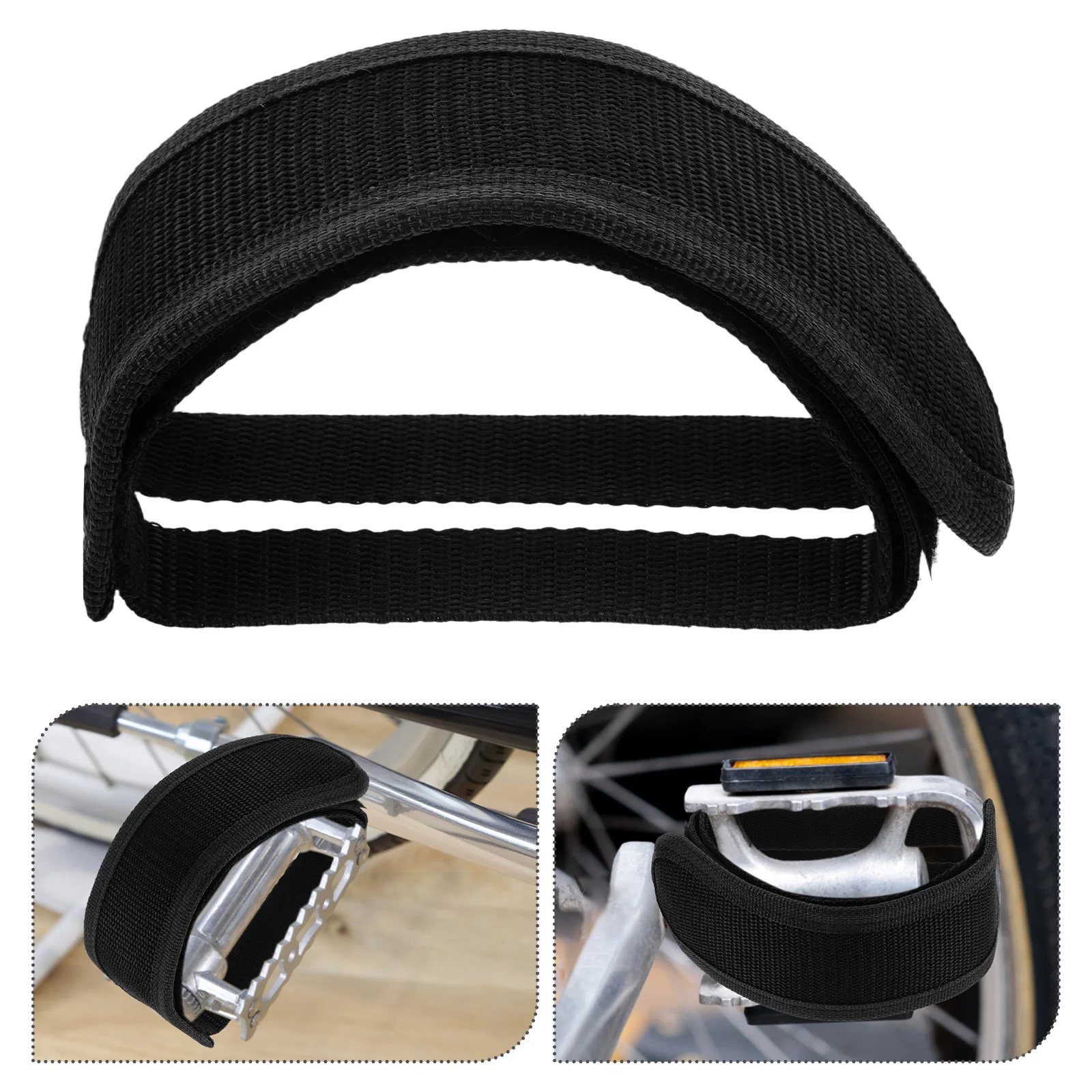 

4 pcs Adjustable Nylon Foot Straps For Toe Straps，Strap Pedals Fixed Gear Mountain Bike Durable Non-Slip Bike Toe Straps