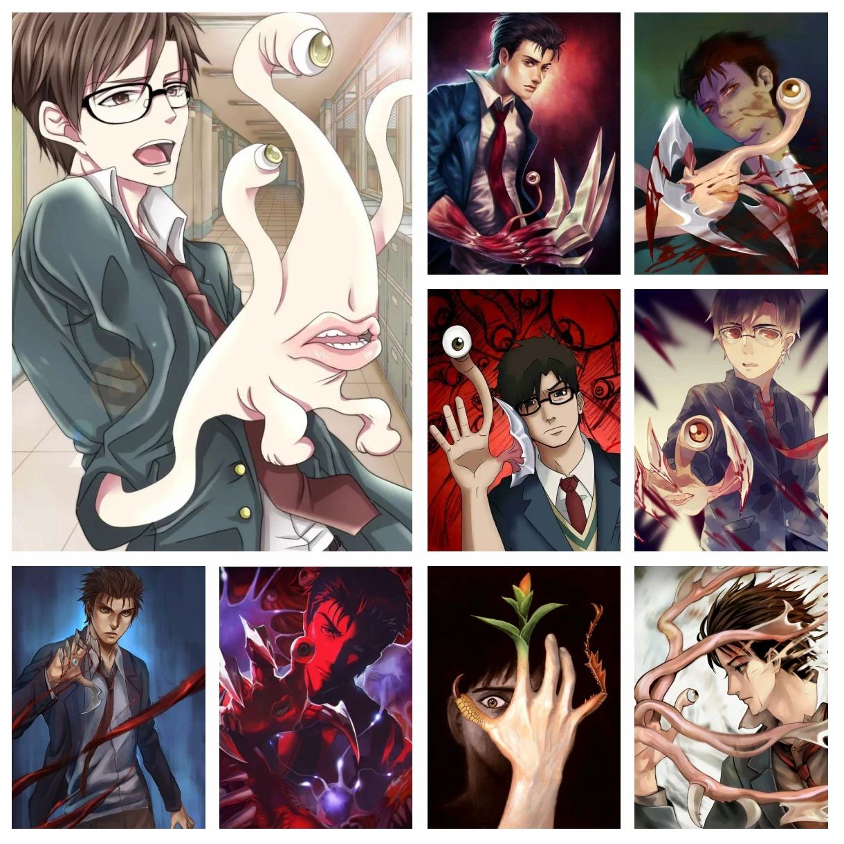 

Ужасы аниме Parasyte The Maxim алмазная живопись со стразами японский мультфильм вышивка крестиком фотографии мозаика домашний декор