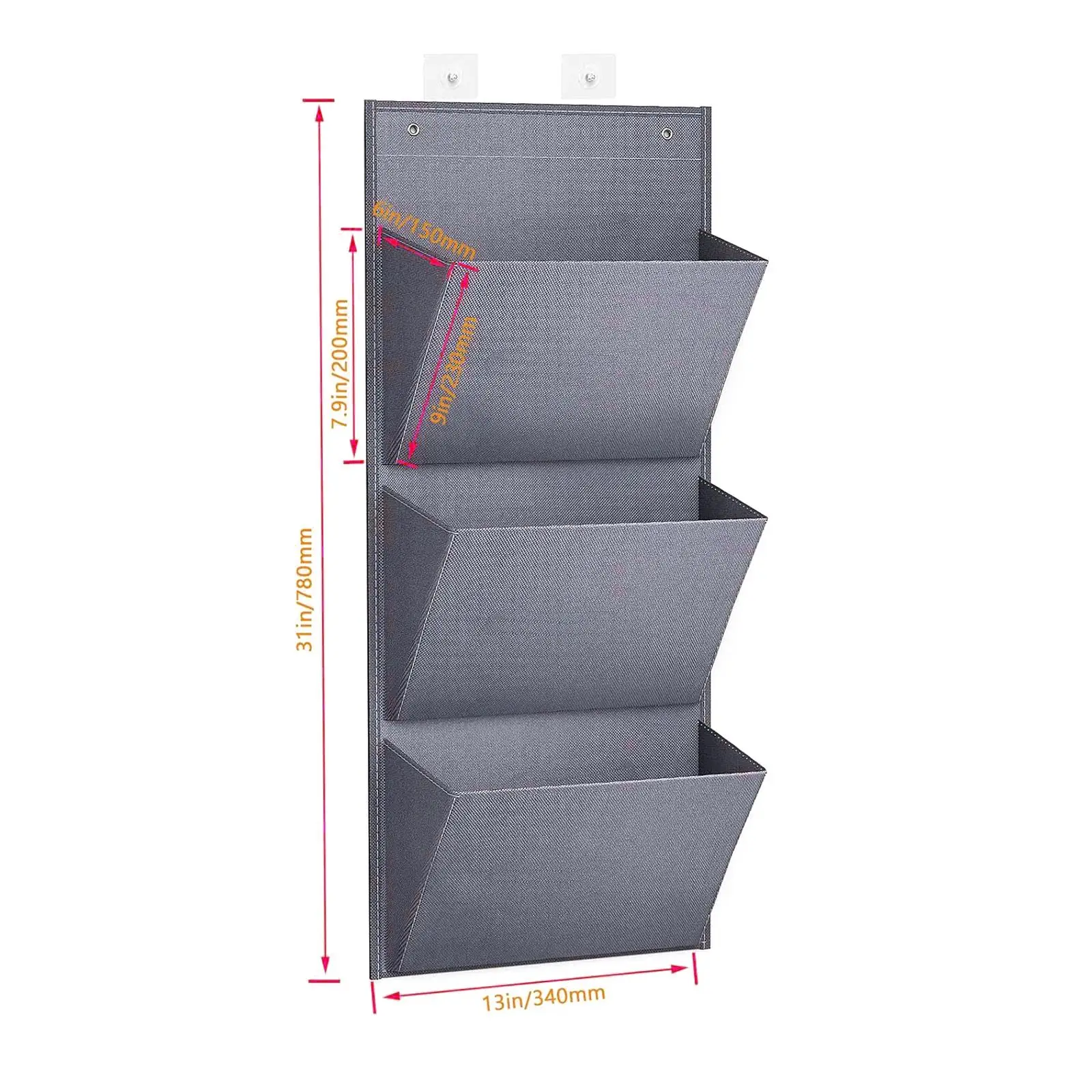 2 Pieces over The Door Shoe Organizer Deep Pockets Door Shoe Rack, Hanging Storage Organizer for Toys Hats