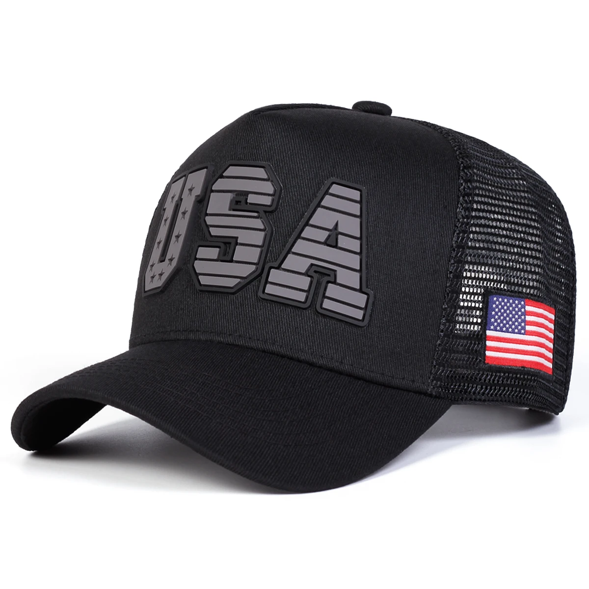 Unisex USA Brief Stickerei Baseball Net Caps Frühling und Sommer Outdoor Einstellbare Casual Hüte Sonnenschutz Hut Sport Kappe – Detail 2