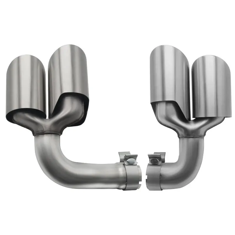 Stainless steel Cayenne exhaust pipe is suitable for more than 19 Porsche four round mouth single-layer modified tail throat pai