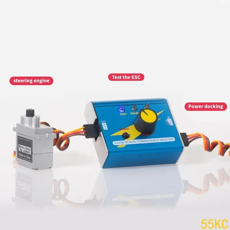 55kc DC4.8-6V Servometer 3CH Digitale ESCS Tester voor synchronisatie Neutrale positie