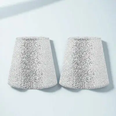 

2Pcs Cloth Lamp Shade Creative Decorative Lampshade Home Light Protector Soft Light Cover Suitable for Living Room Bedroom Study