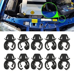 10pcs Car Bonnet Rod Hood Support Prop Stay Clips Holder Clamp for Vauxhall Opel Astra G Zafira A Omega B Combo C Auto Fastener
