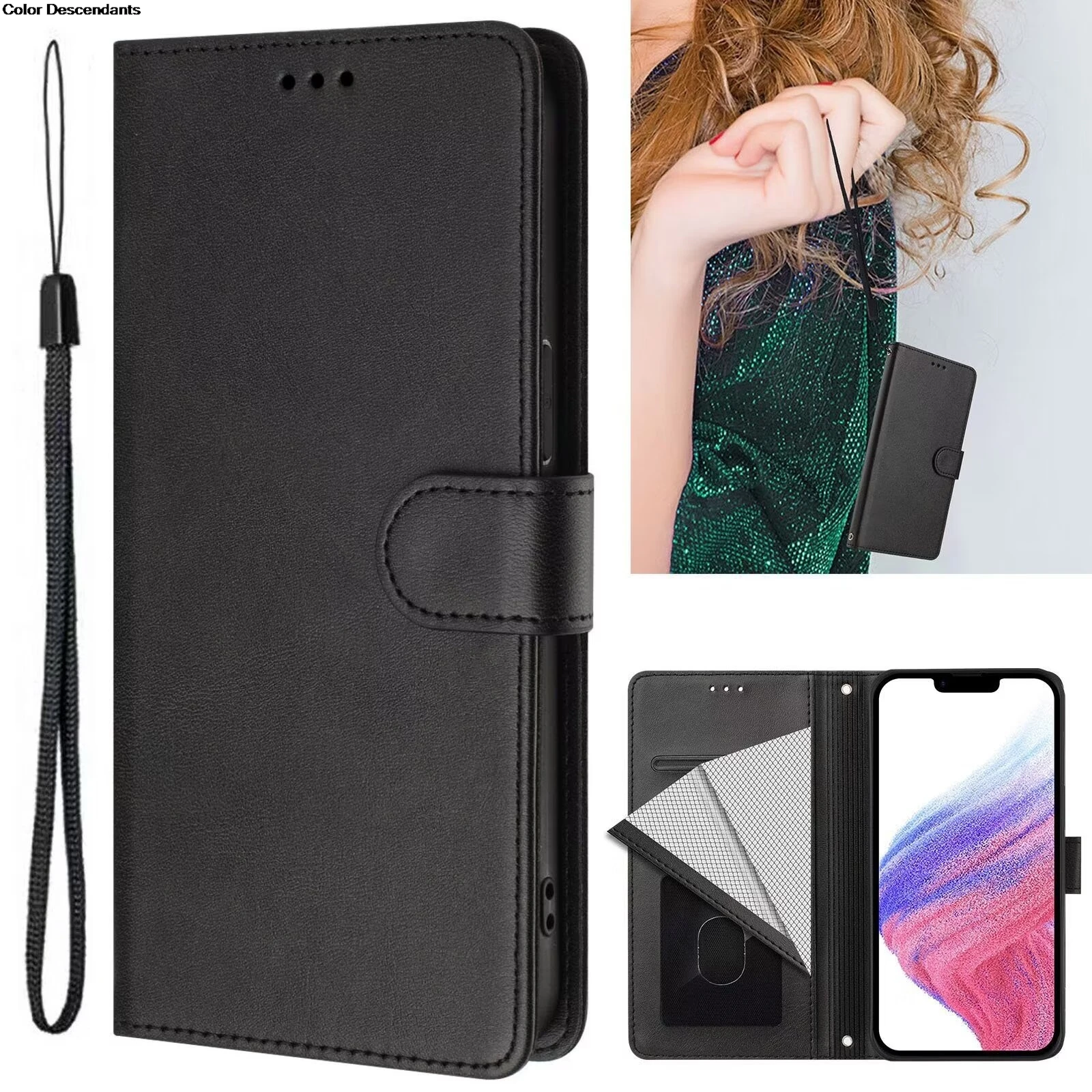 RFID Blocking Wallet Case For Samsung Galaxy A30 A30S A31 A32 A33 A34 A35 A40 A41 A42 5G A50 A50S Card Slots Phone Cover #EMB