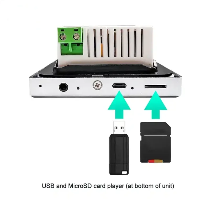 4-inch Android power amplifier, Android Bluetooth wall power amplifier, Google Play YouTube player