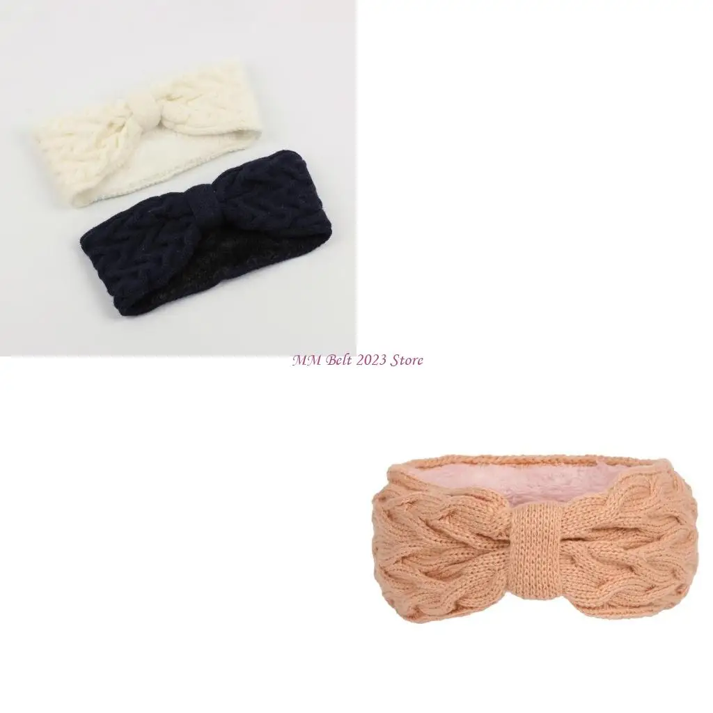 

49ME Elastic Knit Headbands for Women and Girls Knitted Headwrap Winter Hairbands