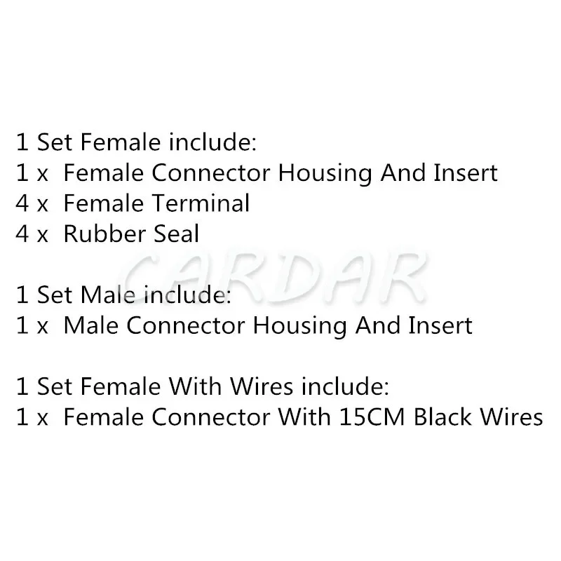 1 مجموعة 4 دبوس موصل السيارات PCB المقبس ل Furukawa المكونات الكهربائية FWY-C-4F-B 12444-5504-2