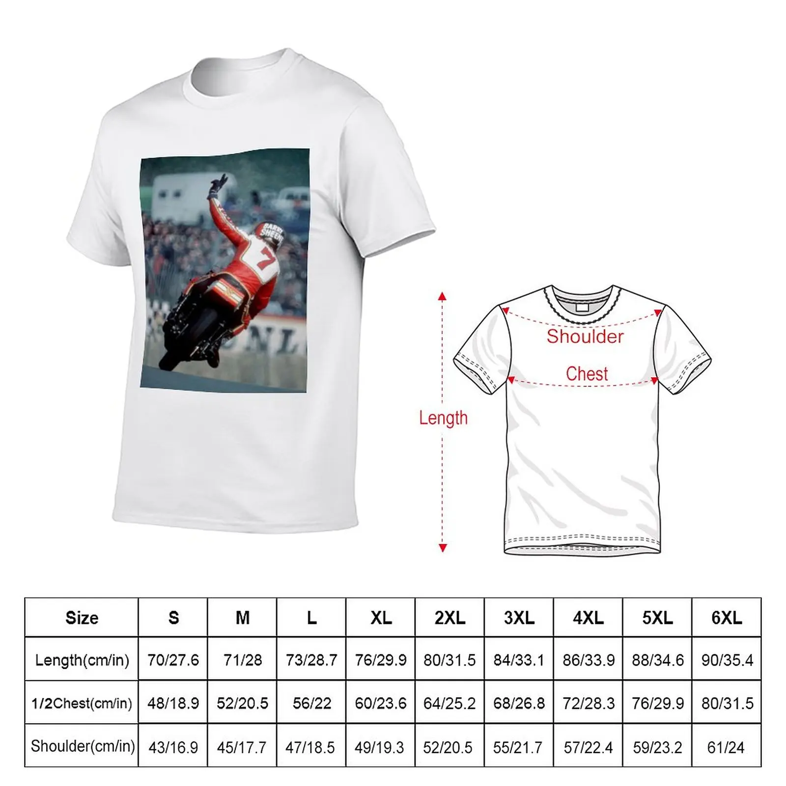 New Barry sheene T-Shirt oversized t shirt Anime t-shirt Blouse Oversized t-shirt mens clothes