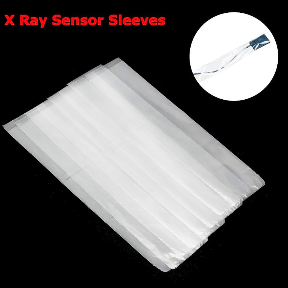 500pcs/box Disposable Dental Material Poly Pastic X-Ray Sensor Protective Film Cover