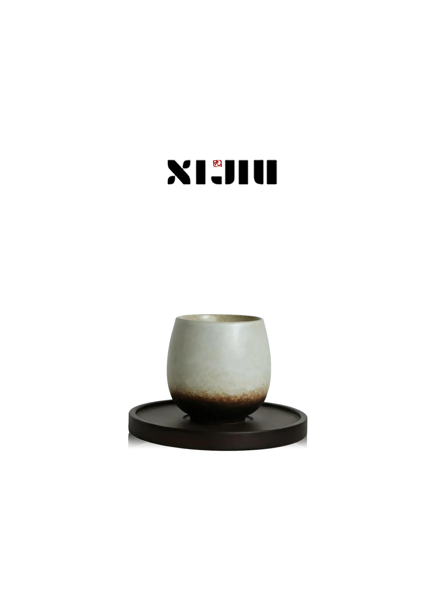 Japanese Style Small Capacity Gradual White Egg Cup Handheld Tea Cup Ceramic Coffee Cup Gradient Color Owner Cup Subtle Elegant