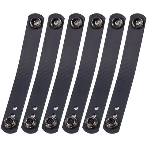 IWB 소프트 벨트 루프 블랙 Tatical 고무 처리된 나일론 스트랩 홀스터 클립 하드웨어 키트가 포함된 1.25 1.5 1.75 벨트와 함께 작동 Best5