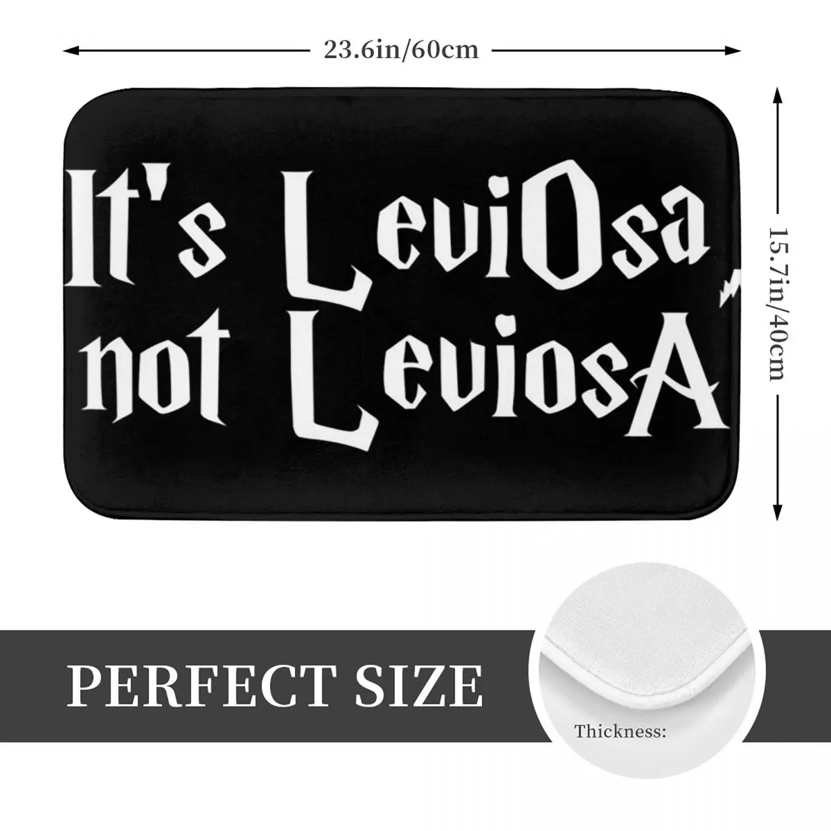 Is LeviOsa,not LeviosA Anti-slip Doormat Floor Mat Antiwear Carpet Rug for Kitchen Entrance Home Balcony Footpad Mats