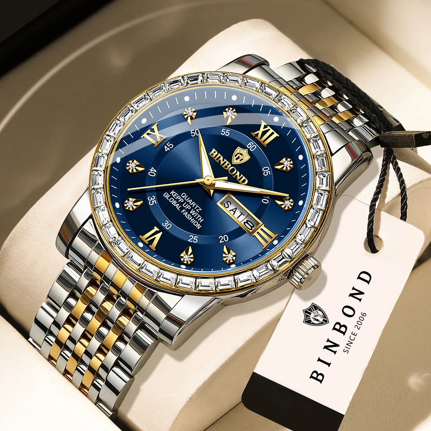 Men's Original Quartz Watch with Luminous Features