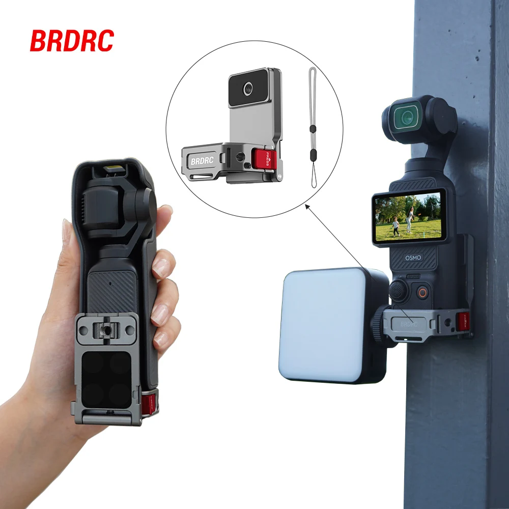 

BRDRC Magnetic Stand Base For DJI Osmo Pocket 3 Cycling Photography Vlog Multi-function Holder Adapter For Pocket 3 Accessories