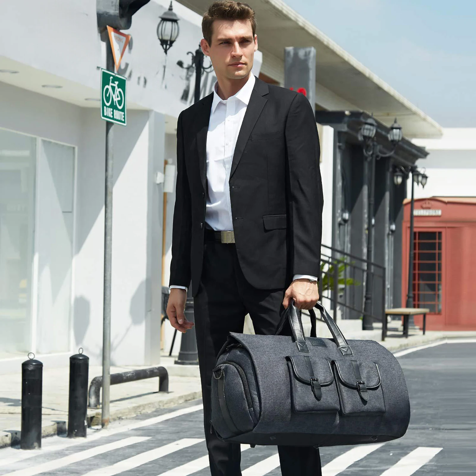 Multi-function Men Suit Storage Travel Bag Large Capacity Luggage Handbag Waterproof Storage bag Foldable Shoes Organizer Pocket