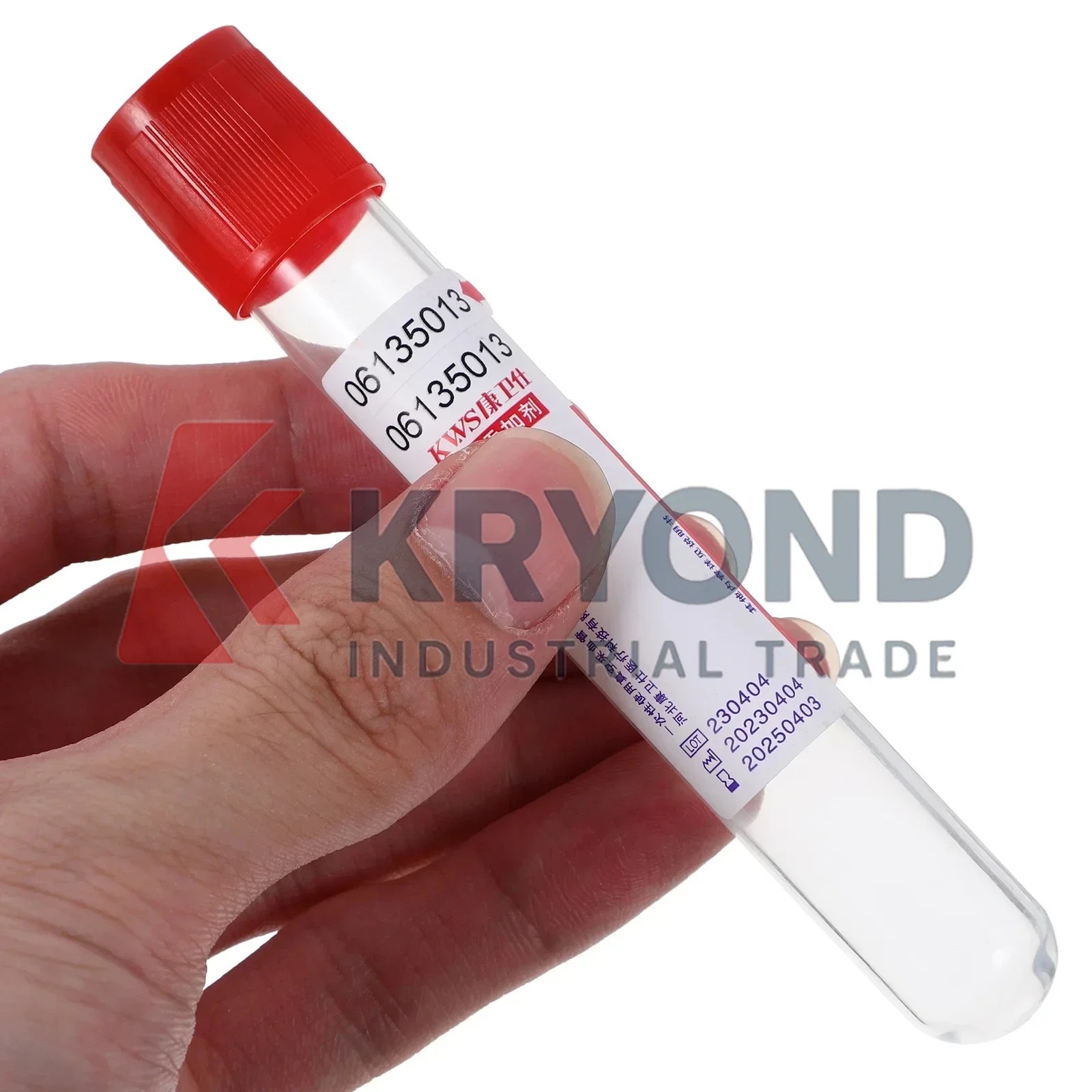 100pcs 10ml Blood Collection Tube Test Tubes with Lids Glass Disposable Vacuum Red Collector Experiment Cover Original Product