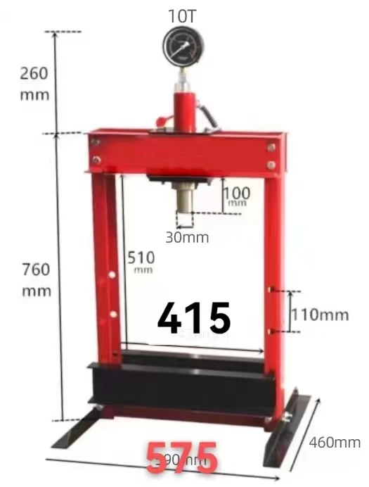 معدات المركبات مع الونش اليدوي ورشة عمل الصحافة الأجهزة الأدوات الهيدروليكية #6