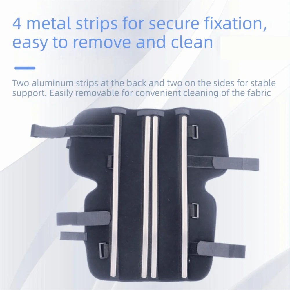 Stable Support Adjustable Knee Immobilizer Breathable Soft Knee Brace Steel Plate Support Three Panel Leg Support Adult