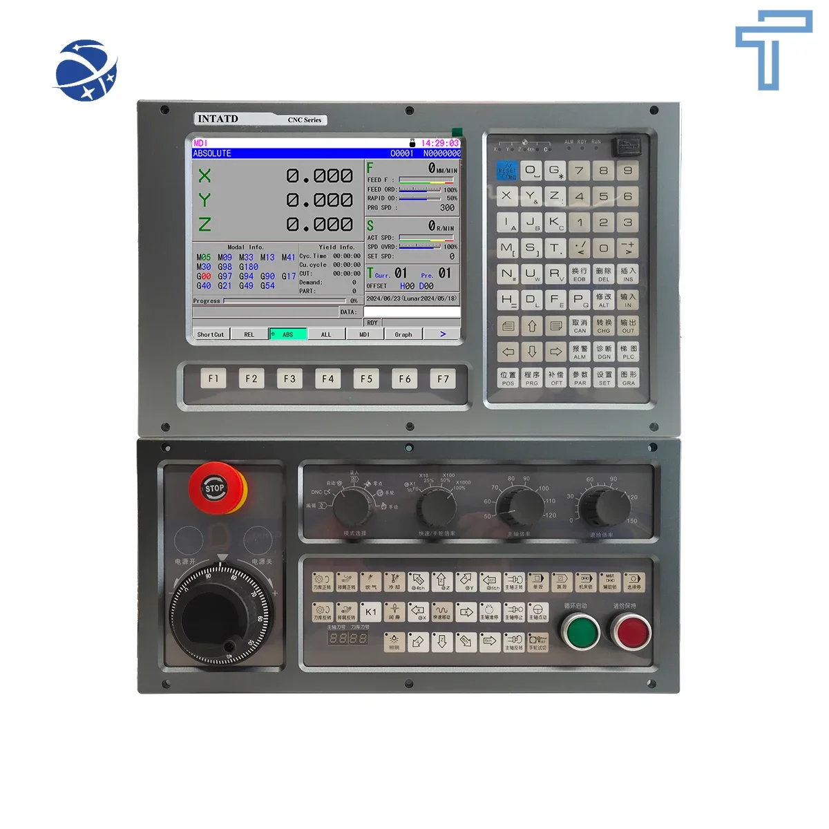 INTATD 5 Axis Similar FANUC USB Drilling CNC Controller for Chamfering Machine