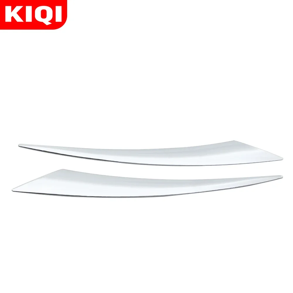 KIQI ABS Chrome Headlight Trim Sticker Lamp Eyebrow Headlight Decoration Strip for Chevrolet Cruze Sedan 2009 - 2015