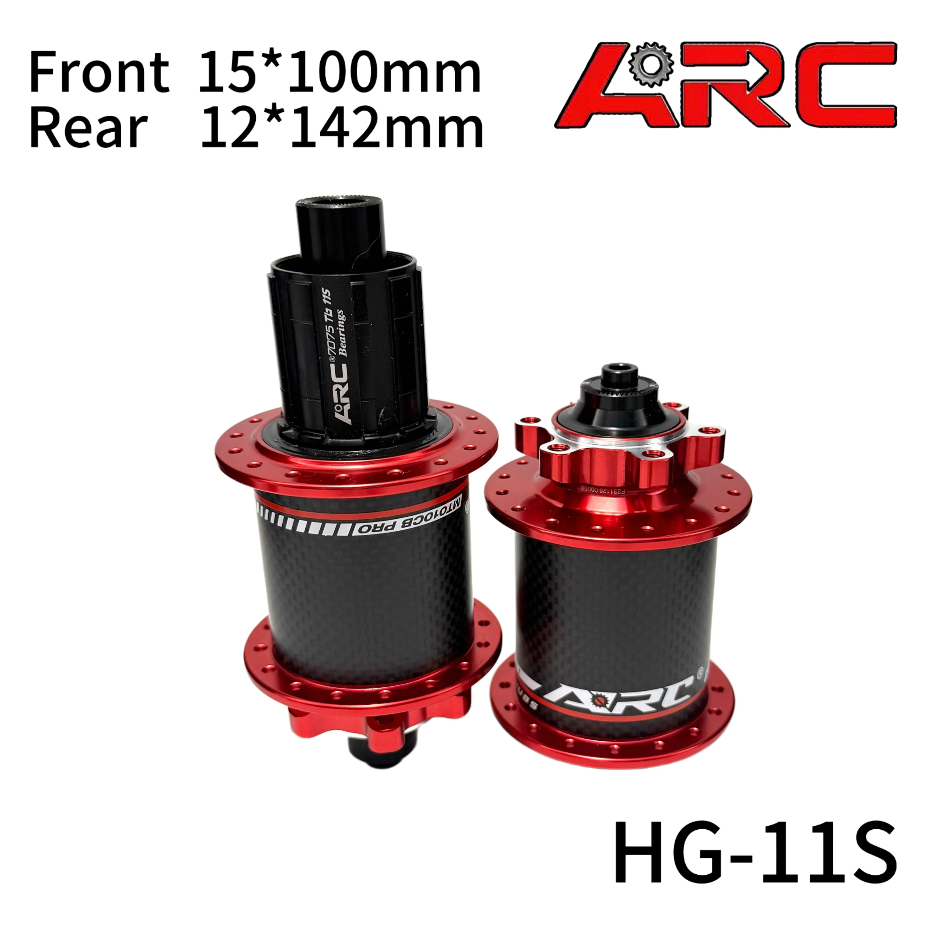 

ARC MT010 Pro 4-в-1 карбоновые втулки для горного велосипеда, 4 герметичных подшипника, 6 палочек, 114 щелчков, для HG 8 9 10 11S XD MS