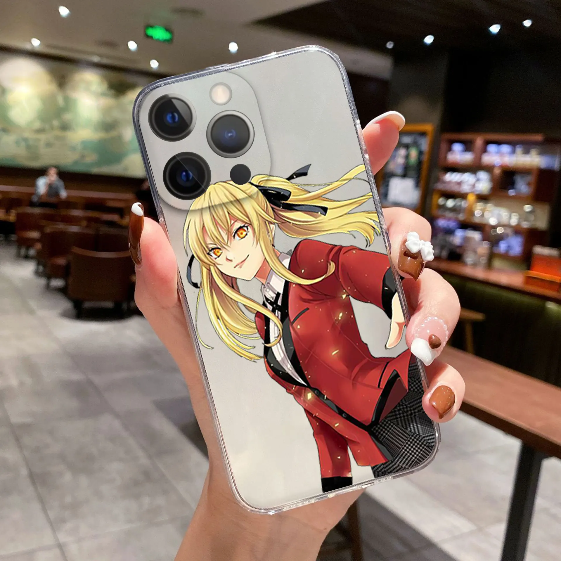 Cute Anime Kakegurui Jabami Yumeko Phone Cover For iPhone 11 12 13 14 15 16 Pro Max 14 15 16 Plus 13 Mini Soft Silicone Case