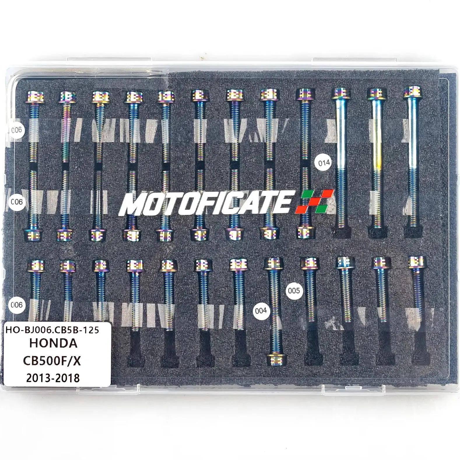 For CB500F/CB500X 2013 2014 2015 2016 2017 2018 Case Screws Set Stainless Steel Engine Cover Bolt Kit