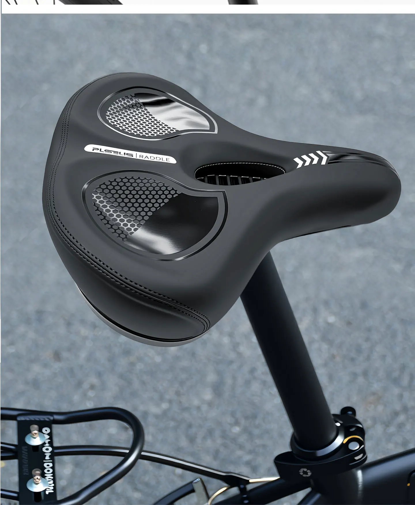 PLSELIS ist verdickt, verbreitert und vergrößert für doppelt mehr Weichheit und Komfort bei der Stoßdämpfung. Erhältlich in 620g Fahrradsattel-Ausführung – Detail 16