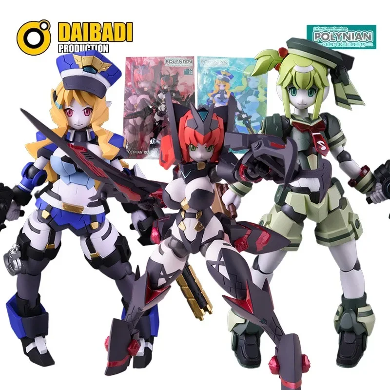 

DAIBADI POLYNIAN Original POLYNIAN Series Roza\Kelly Anime Action Figure Assembly Model Toys Collectible Model Gifts Children