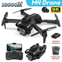 M4 Pro Max Drone 8K Professinal Wide Angle Triple HD Brushless Motor GPS FPV Obstacle Avoidance Foldable Quadcopter RC 10000M