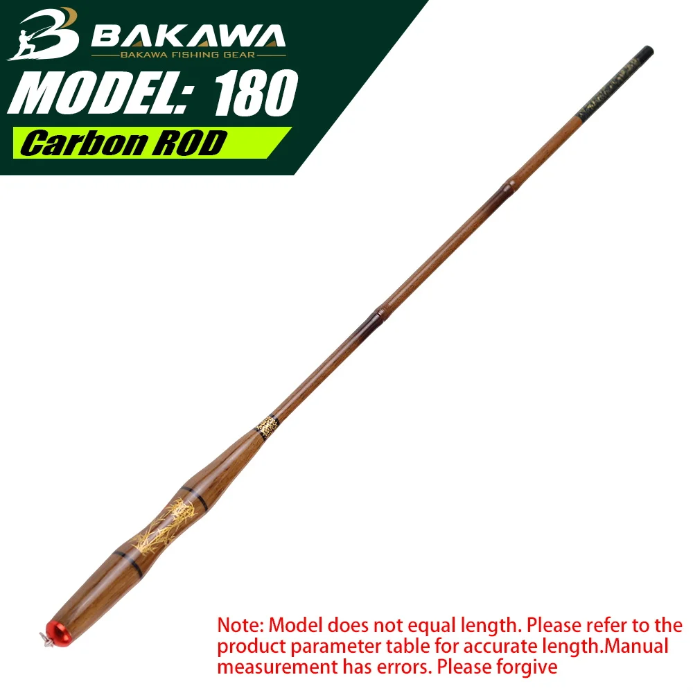 45CM Kompakte Kohlefaser-Angelrute mit Bambus-Finish Teleskop-Handrute für Outdoor-Flussangeln 180 270 360 450 540 BAKAWA – Detail 10